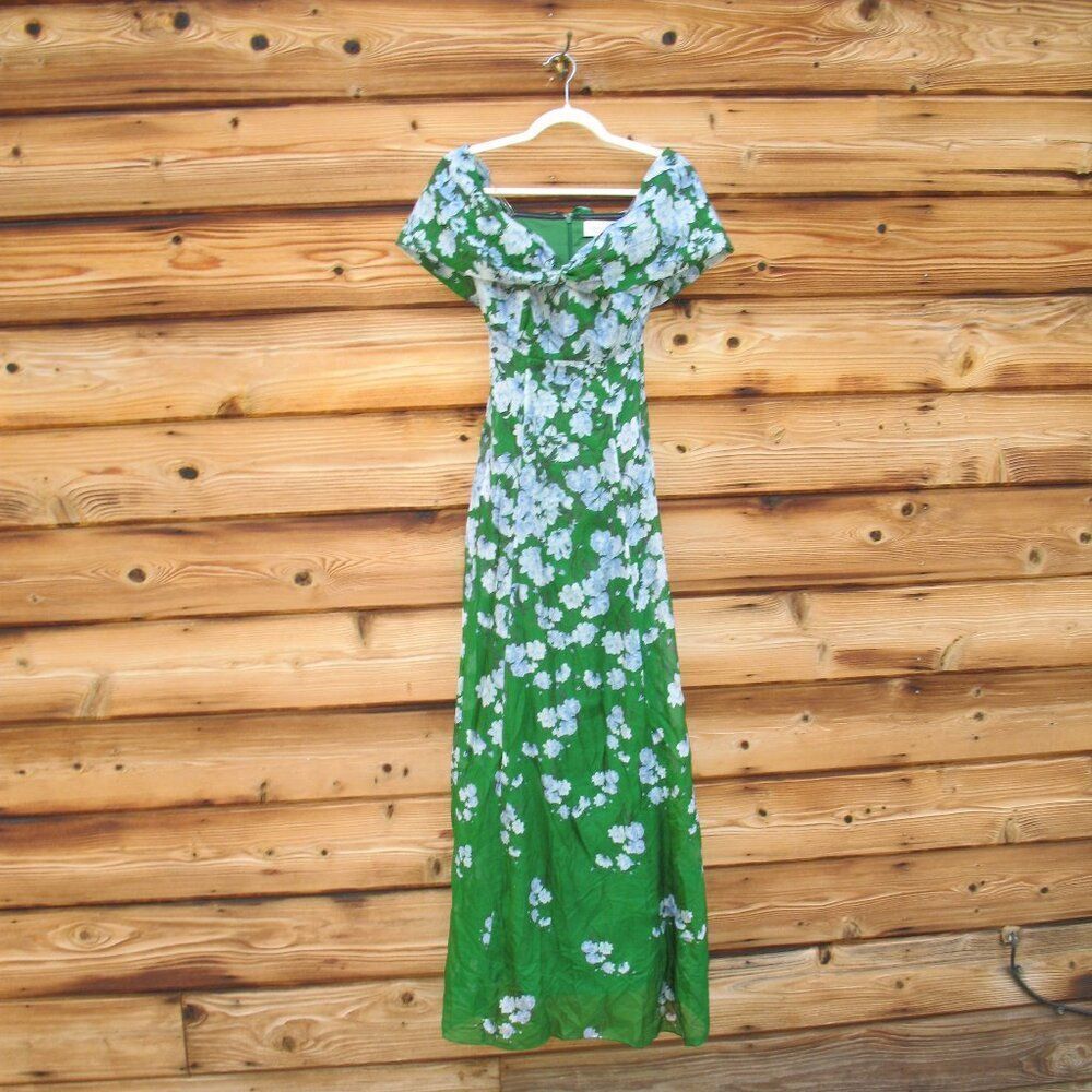 NWT Sachin + Babi Kennedy Gown in Kelly Green Size 4 - Picture 6 of 13